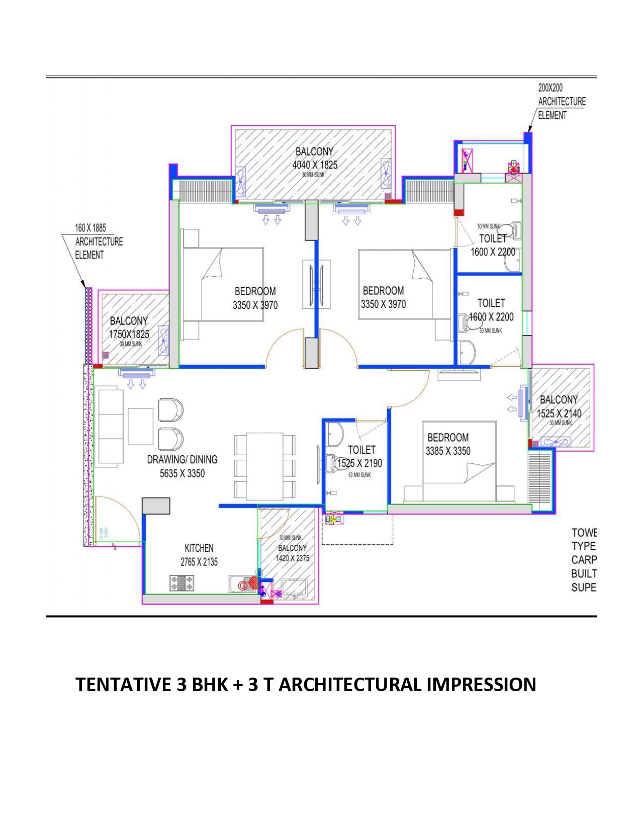 civitech strings floor plan 1145-sqft